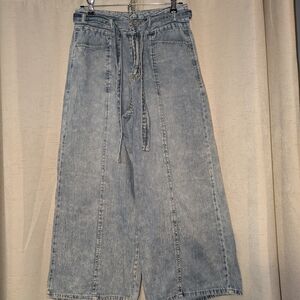 Kensie Light Blue High-Rise Wide Leg Jeans